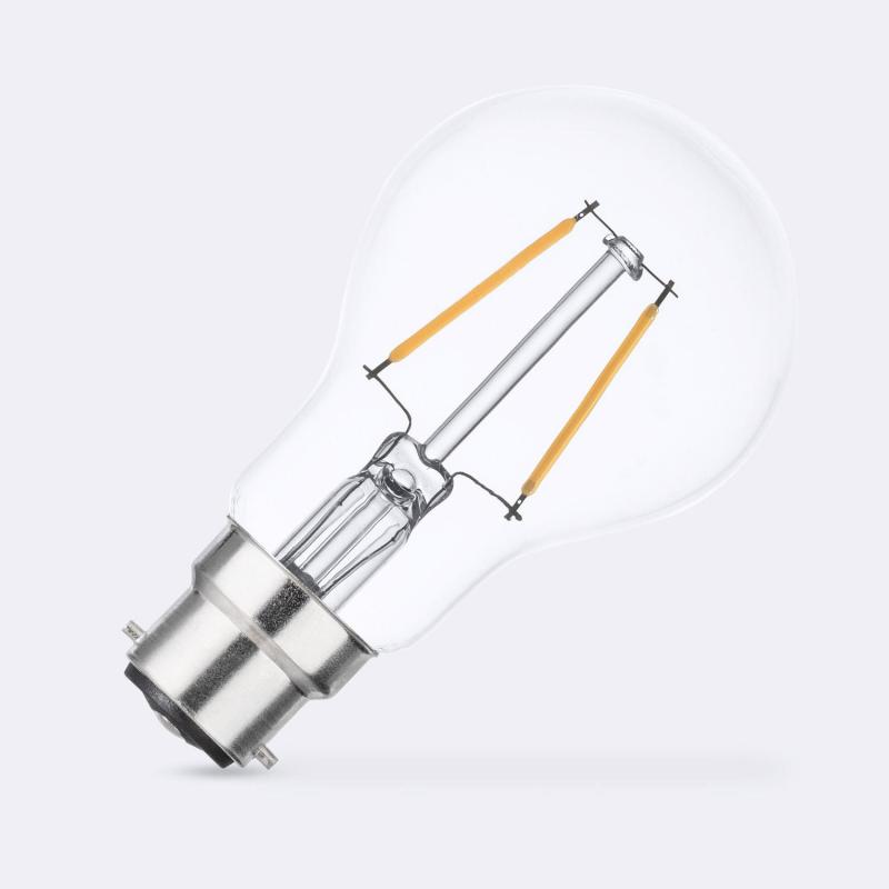 Image of 2W Warm White LED Decorative Filament Festoon Plastic Shatterproof GLS Bulb