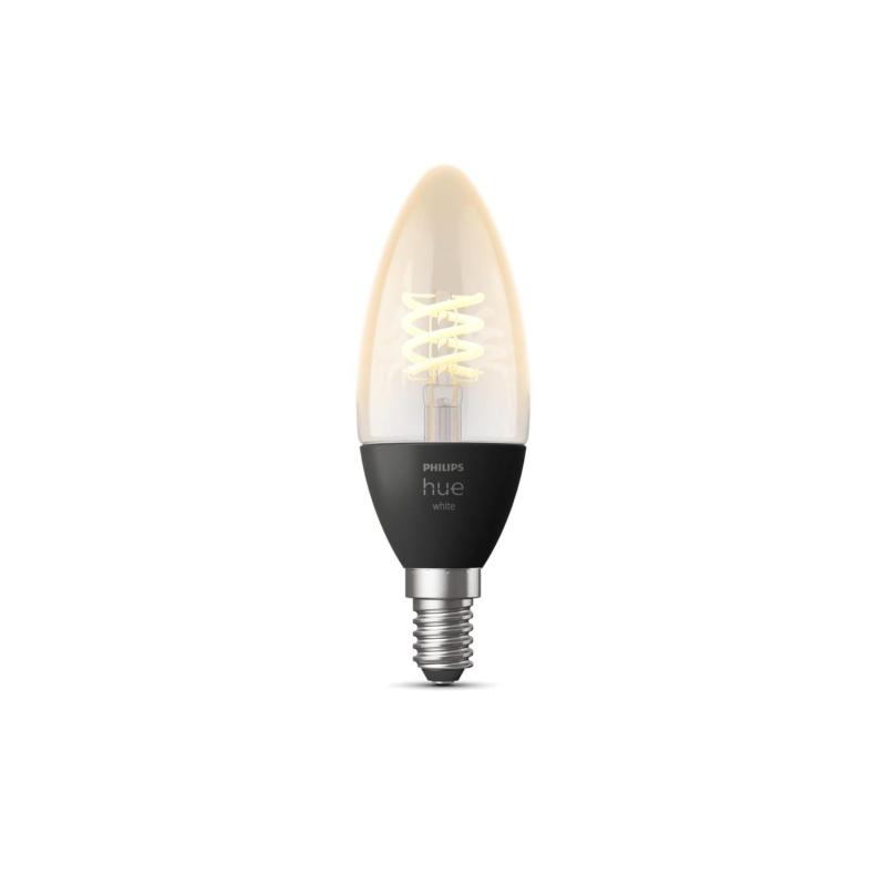 Image of PHILIPS Hue 4.5W Warm White LED Filament Candle Bulb