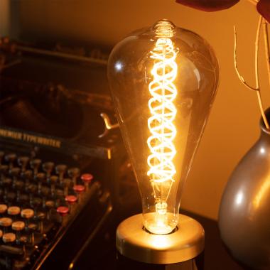 Image of 8W LED Decorative Filament ST115 Squirrel Cage Bulb Smoky Big Lemon - Screw Cap