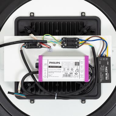 Image of Fisher 40W LED Street Light LUMILEDS PHILIPS Xitanium 160ºx60º Asymmetric