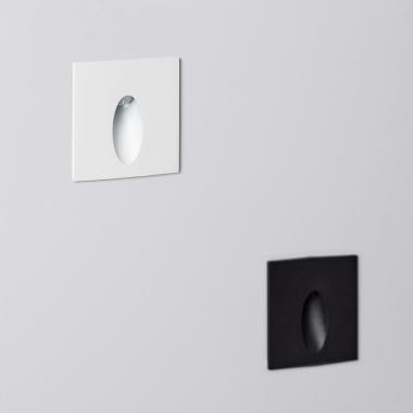 Image of Edit Wabi 3W Square LED Recessed Outdoor Wall Light