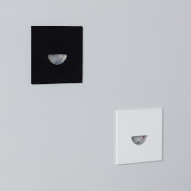Image of Edit 2W Guell Outdoor Recessed Square LED Wall Light