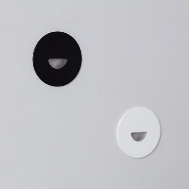 Image of Edit Guell 2W LED Round Aluminium Wall Spotlight IP65