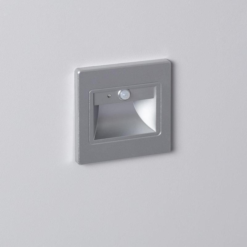 Image of Edit Bark LED Recessed Wall Light with PIR Sensor