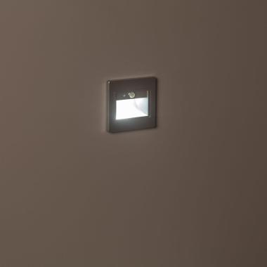 Image of Edit Bark LED Recessed Wall Light with PIR Sensor