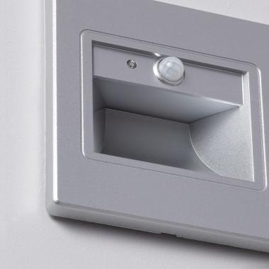 Image of Edit Bark LED Recessed Wall Light with PIR Sensor