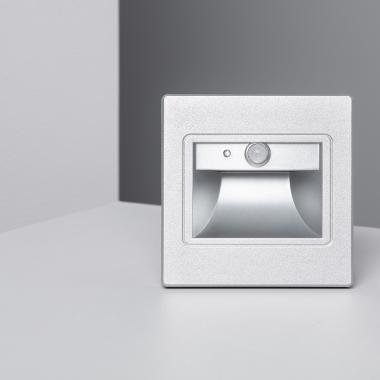Image of Edit Bark LED Recessed Wall Light with PIR Sensor
