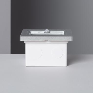 Image of Edit Bark LED Recessed Wall Light with PIR Sensor