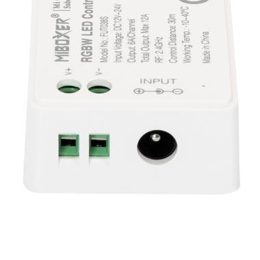 Image of MiBoxer RGBW 12/24V DC Dimmer with 4 Zone RF Remote Control