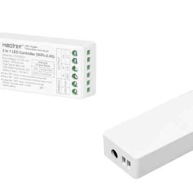 Image of 12/24V DC Monochrome/CCT Smart WIFI LED Dimmer Controller MiBoxer FUT035W+
