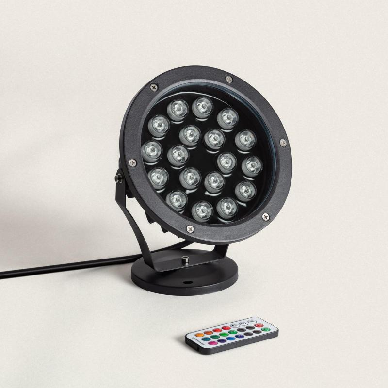 Image of Outdoor RGB 18W LED Spotlight Colmar IP67