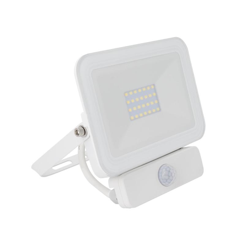 Image of 20W LED Floodlight 2000lm Glass IP65 - with PIR Sensor
