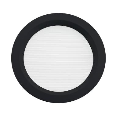 Image of Aero LED IP44 Black Round Downlight Ø200mm Cut Out Microprismatic