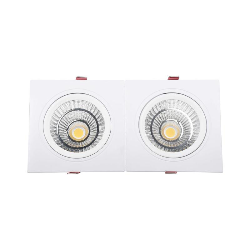 Image of Rectangular 20W Double COB LED Downlight New Madison Cutout 205x90mm