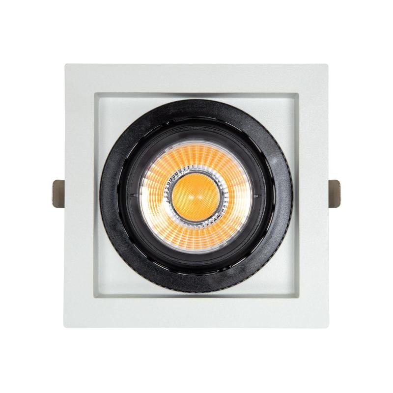 Image of Square Expert Colour 18W Warm White COB LED Adjustable Downlight Cutout 125x125mm