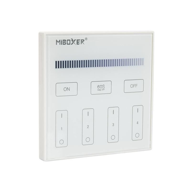 Image of Wall Mounted RF Remote for LED Monchrome 4 RF Zone Dimmers Mi Boxer T1