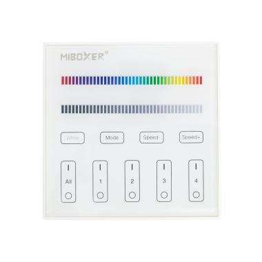 Image of Wall Mounted RF Remote for LED RGB+CCT 4 RF Zone Dimmer Mi Boxer T3