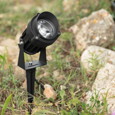 Image of Outdoor RGB 10W LED Spotlight Vetusta IP65 with Spike