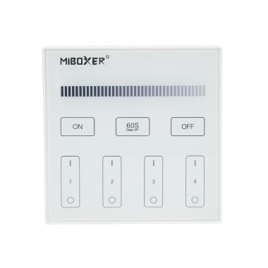 Image of Wireless Battery Opperated RF Touch Dimmer Controller for 4 Zone Monochrome LED Strip MiBoxer B1