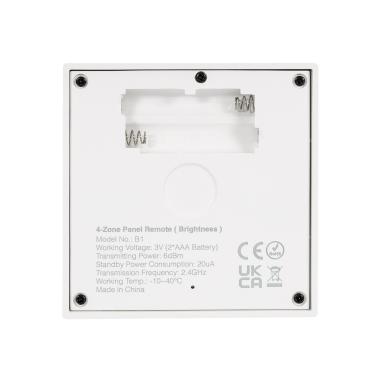 Image of Wireless Battery Opperated RF Touch Dimmer Controller for 4 Zone Monochrome LED Strip MiBoxer B1