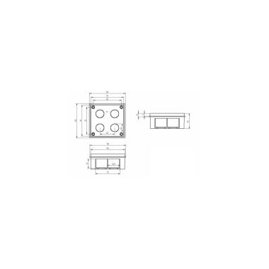 Image of Recessed Junction Derivation Box 105 x 105 x 51mm