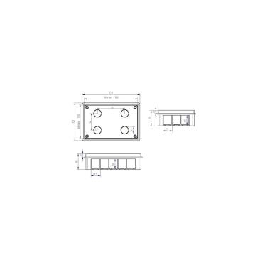 Image of Recessed Junction Derivation Box 170 x 110 x 50mm