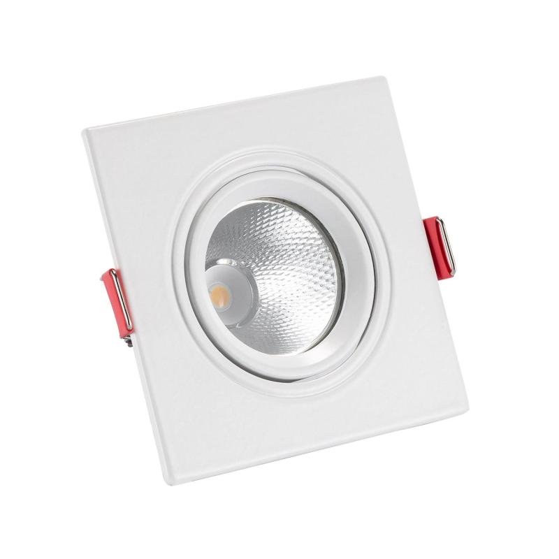 Image of Square 5W Warm White COB LED Adjustable Downlight New Madison Cutout 75mm
