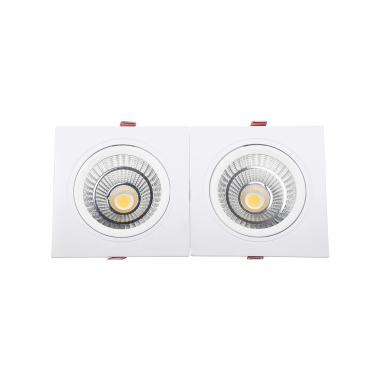 Image of Rectangular 10W Double COB LED Downlight New Madison Cutout 165x75mm