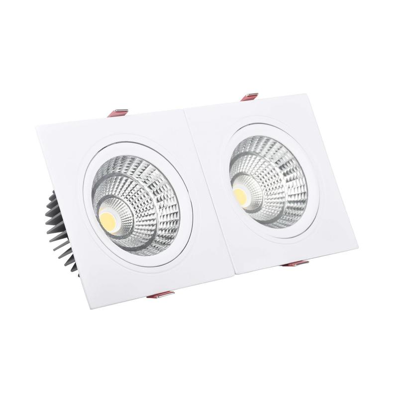 Image of Rectangular 30W Double COB LED Downlight New Madison Cutout 260x120mm