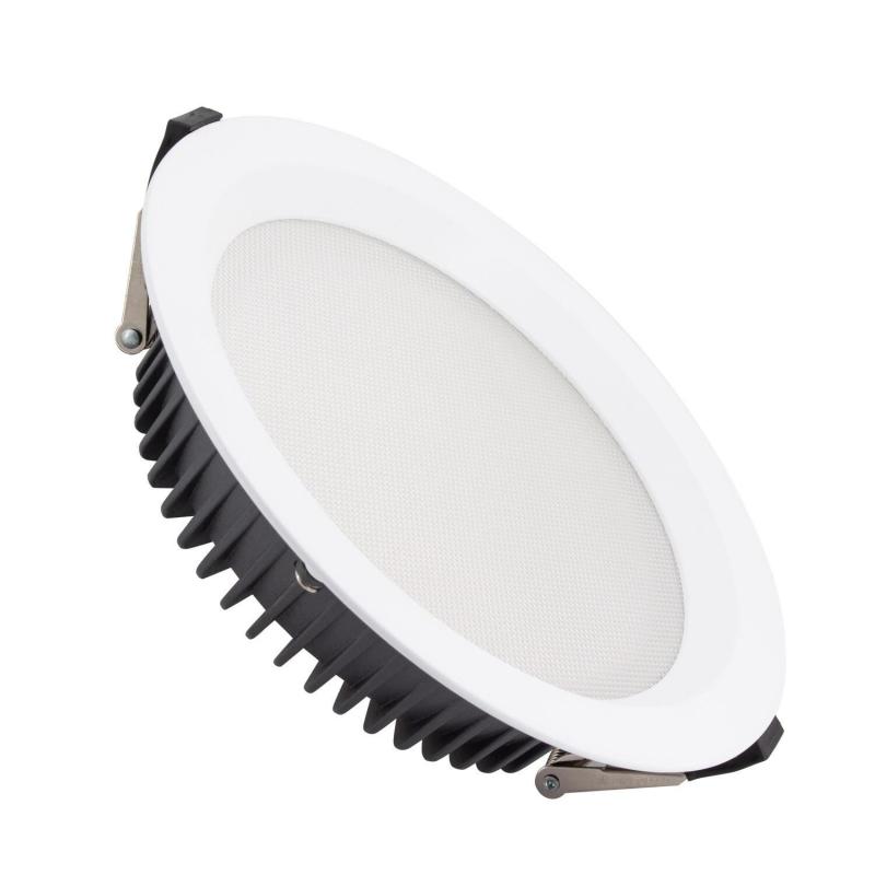Image of Aero LED IP44 White Round Downlight Ø200mm Cut Out Microprismatic