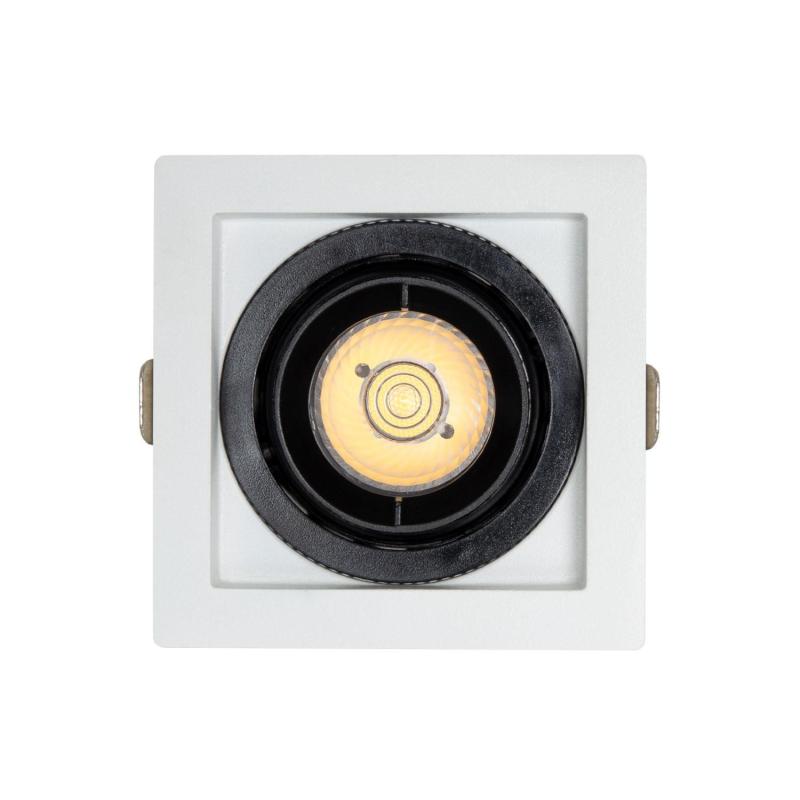 Image of Square Expert Colour 7W COB LED Adjustable Downlight Cutout 82x82mm