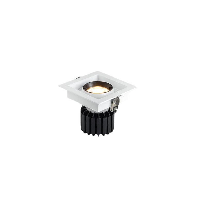 Image of Square Expert Colour 12W COB LED Adjustable Downlight Cutout 100x100mm