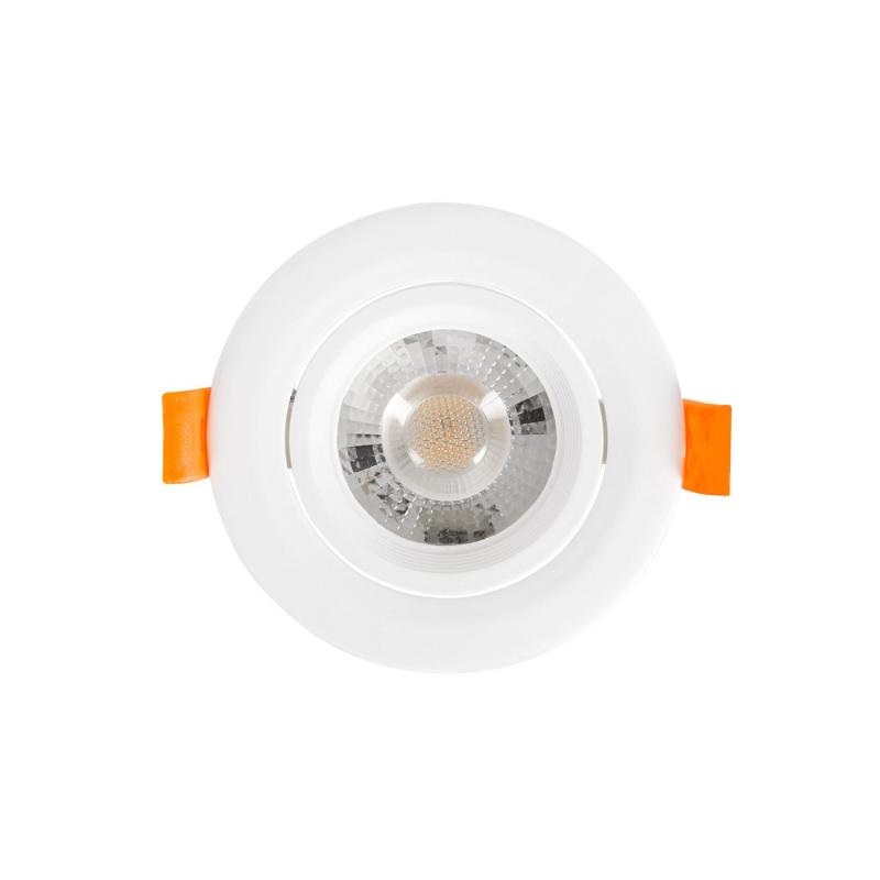 Image of Round Solid 7W COB LED Adjustable Downlight Cutout 75mm