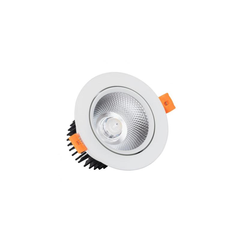 Image of Round 12W Dimmable COB LED Adjustable Downlight Cutout 90mm