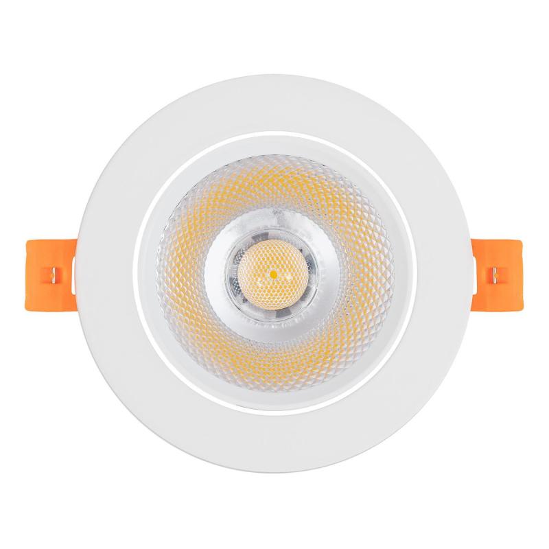 Image of Round 12W Dimmable COB LED Adjustable Downlight Cutout 90mm