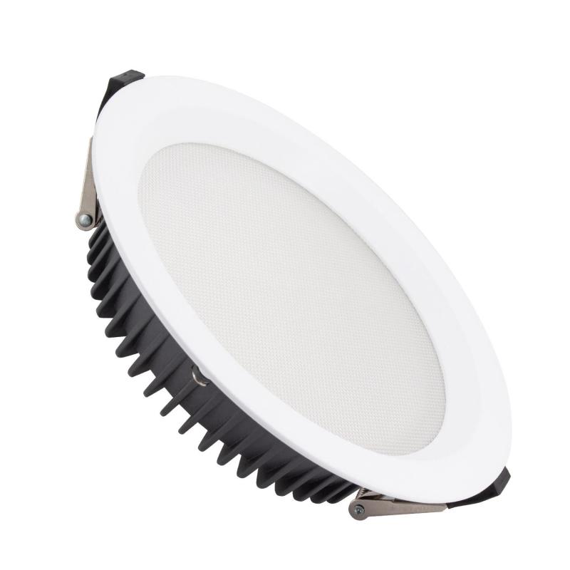 Image of Round Microprismatic Dimmable 1-10V 24W LED Downlight SAMSUNG Aero LIFUD Driver Cutout 200mm