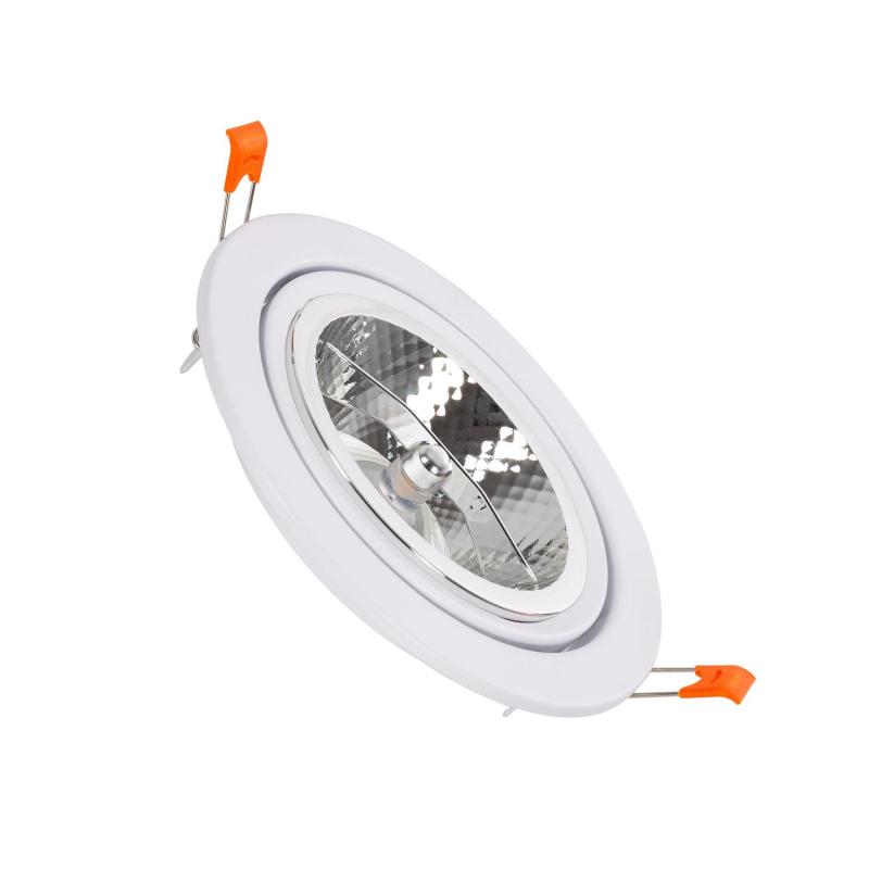 Image of Round Adjustable Downlight Cutout 120mm with 15W AR111 LED Bulb
