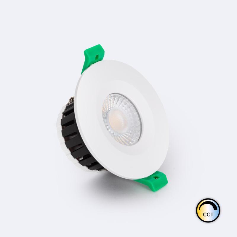 Image of Fire Rated Round 5-8W 4CCT (Warm-Cool) Dimmable LED Downlight Cutout 65mm IP65