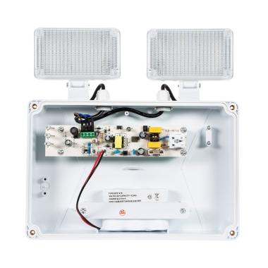 Image of Square 6W TwinSpot LED Emergency Light