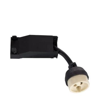 Image of Ceramic GU10 Lampholder with 100mm cable Connector