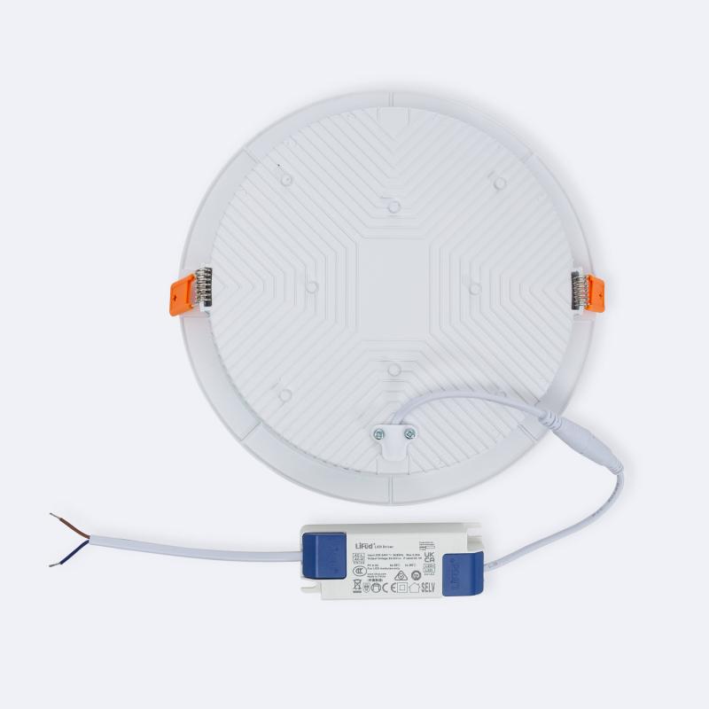 Image of Aero Round 24W Cool White 4000K COB LED Fixed Downlight Cutout 200mm with LIFUD Driver