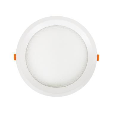 Image of Slim Round 20W Microprismatic Selectable LED Downlight Cutout 205mm LIFUD Driver