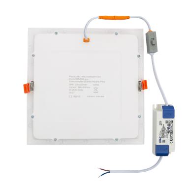 Image of Slim Square 20W UGR17 LIFUD LED Panel with Selectable CCT 200x200mm Cut-Out