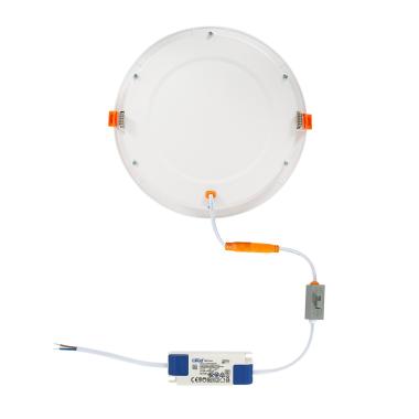 Image of Slim Round 20W Microprismatic Selectable LED Downlight Cutout 205mm LIFUD Driver
