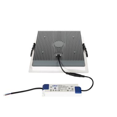 Image of SAMSUNG New Aero Slim Square Microprismatic 30W LED Downlight Cutout 210x210mm with LIFUD Driver