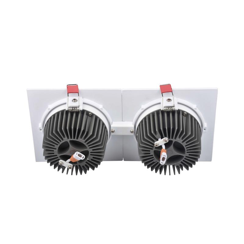 Image of Rectangular 10W Double COB LED Downlight New Madison Cutout 165x75mm