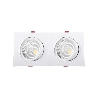 Image of Rectangular 10W Double COB LED Downlight New Madison Cutout 165x75mm