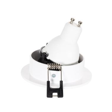Image of Conical Low UGR Downlight Cutout 75mm with 6W LED Bulb - GU10