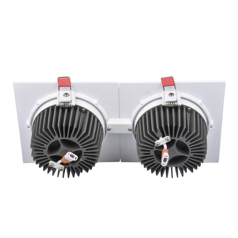 Image of Rectangular 30W Double COB LED Downlight New Madison Cutout 260x120mm