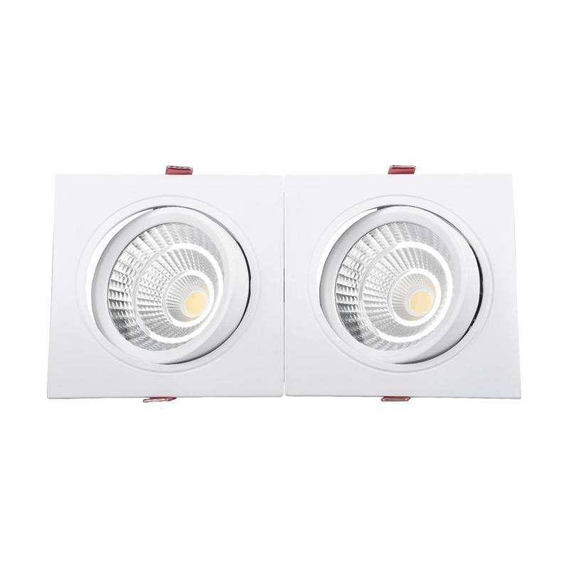 Image of Rectangular 30W Double COB LED Downlight New Madison Cutout 260x120mm